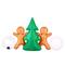 48" Airflowz Inflatable Gingerbread Couple Scene
